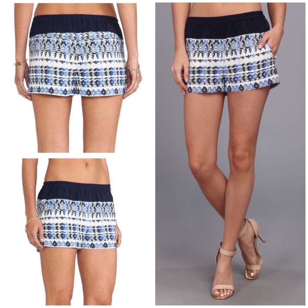 Bcbgmaxazria Multicolor Pattern Teagan Woven Short - image 1